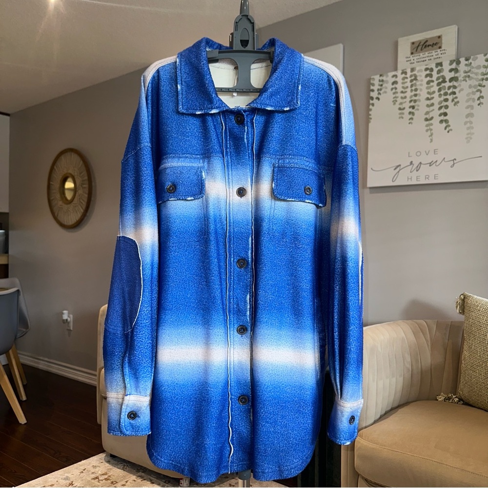 Free People Ruby Jacket Deep Sea Combo - Picture 3 of 8
